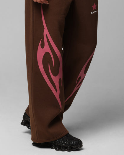 CYBER SWEAT PANTS - Brown