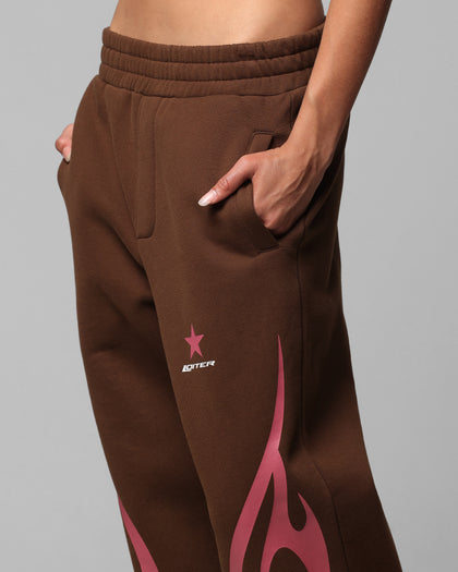 CYBER SWEAT PANTS - Brown