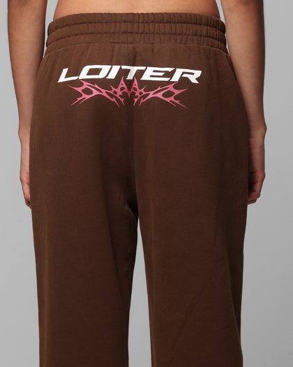 CYBER SWEAT PANTS - Brown