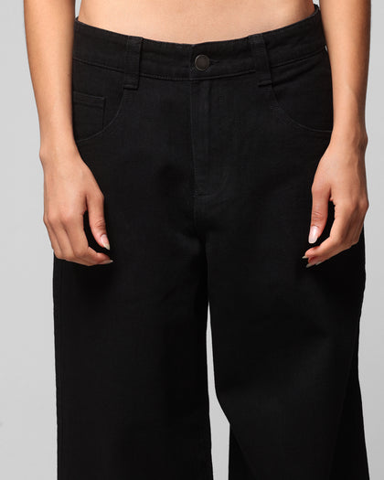 COLLATERAL BAGGY JEANS - Black