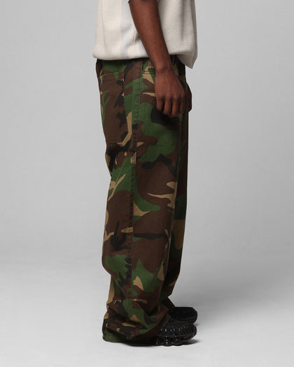 COLLATERAL BAGGY JEANS - Woodland Camo