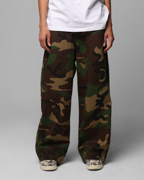 COLLATERAL BAGGY JEANS - Woodland Camo