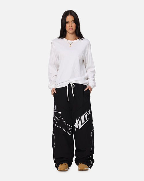 MOTOCROSS PARACHUTE PANTS - Black