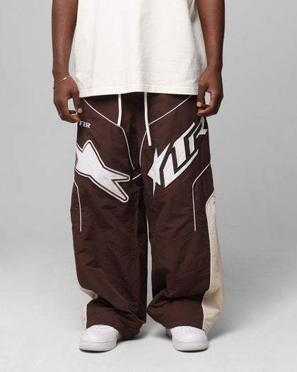 MOTOCROSS PARACHUTE PANTS - Brown