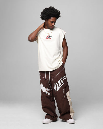 MOTOCROSS PARACHUTE PANTS - Brown