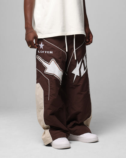 MOTOCROSS PARACHUTE PANTS - Brown