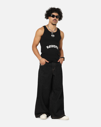 SKATE JEANS - Black