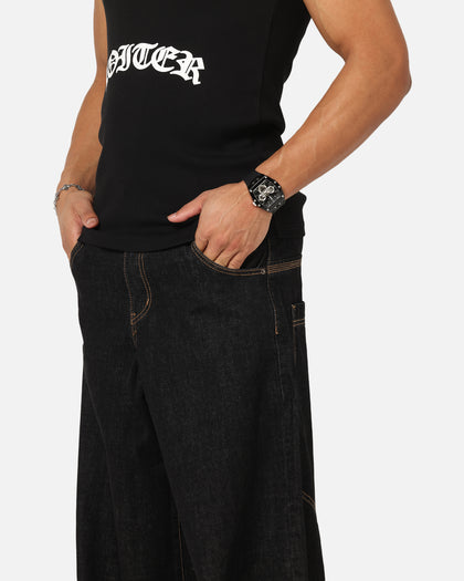 SKATE JEANS - Black