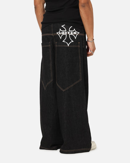 SKATE JEANS - Black