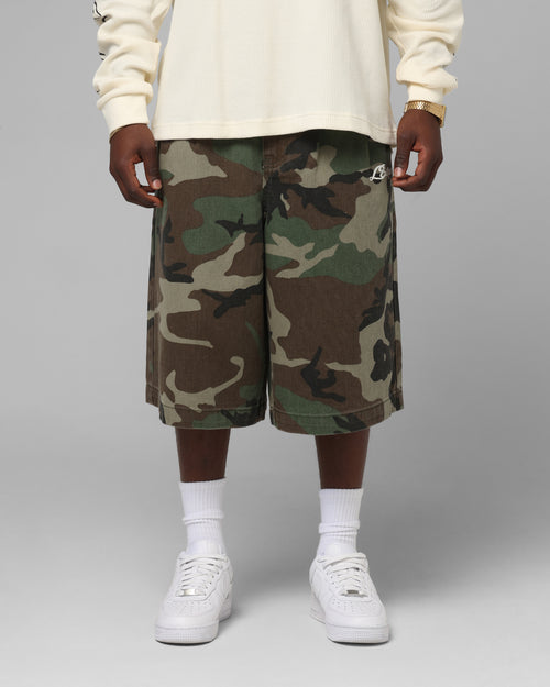 3 Quarter Shorts Woodland Camo