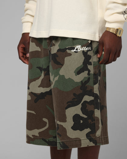 3 Quarter Shorts Woodland Camo