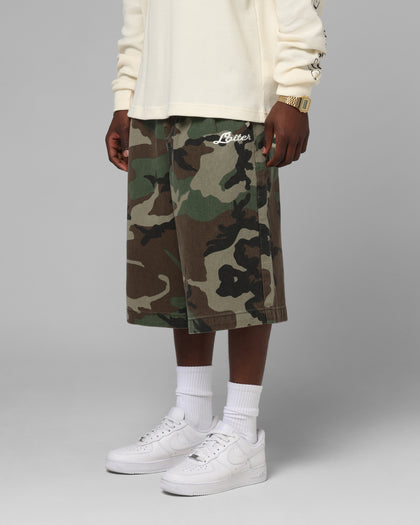 3 Quarter Shorts Woodland Camo