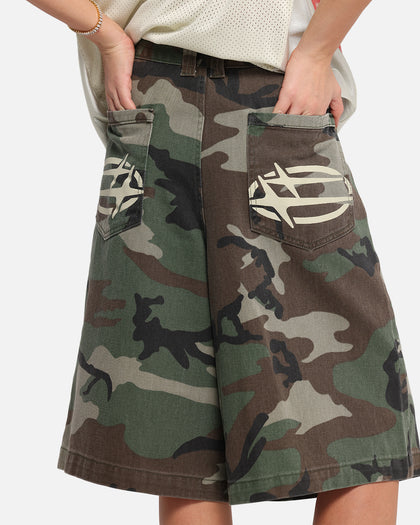 3 Quarter Shorts Woodland Camo