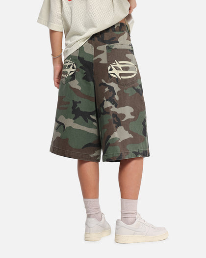 3 Quarter Shorts Woodland Camo