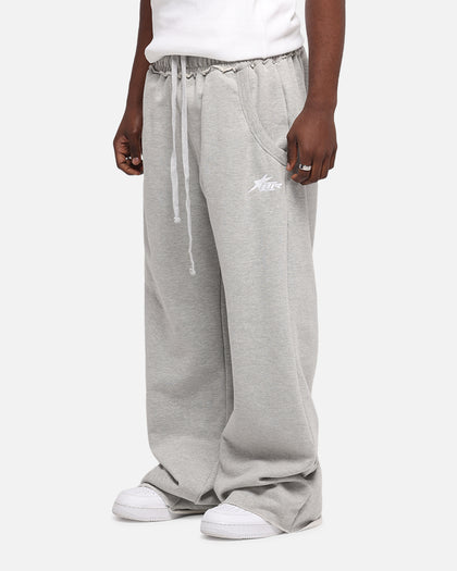 LAYERED TRACK PANTS - Grey