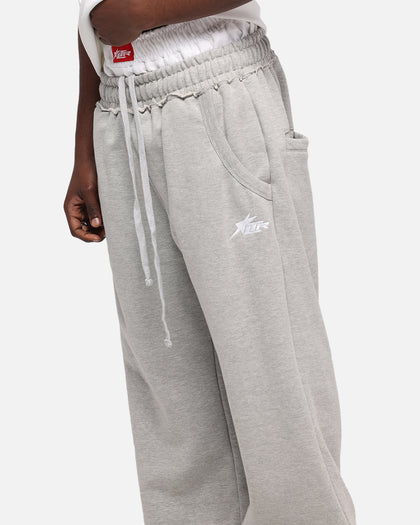 LAYERED TRACK PANTS - Grey