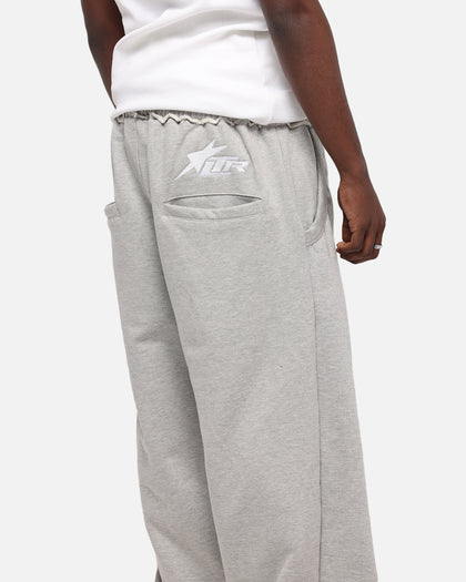 LAYERED TRACK PANTS - Grey
