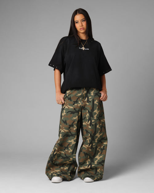 F-22 Raver Jeans Woodland Camo