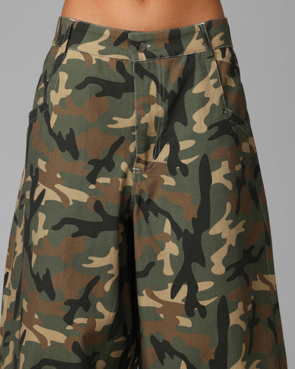 F-22 Raver Jeans Woodland Camo
