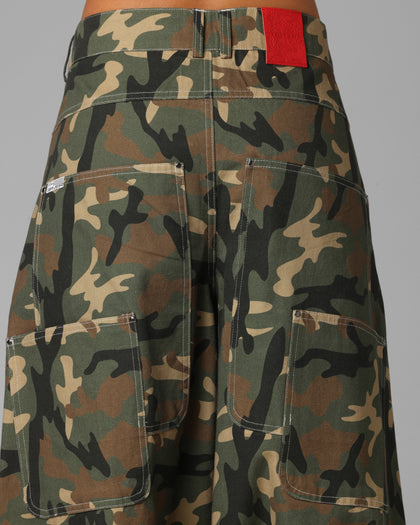 F-22 Raver Jeans Woodland Camo
