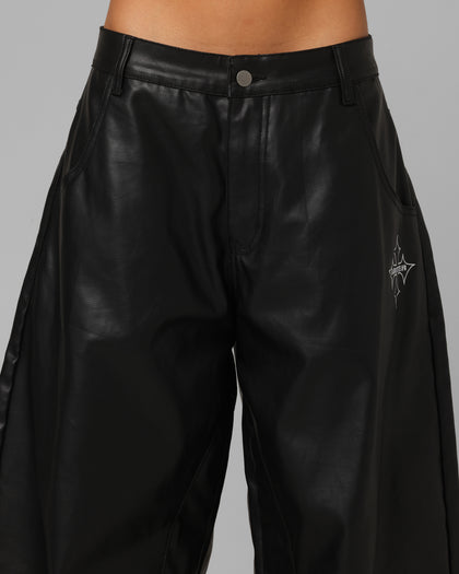 F-16 Balloon Jeans Black Wax