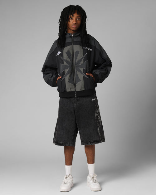 Goth Clique Jorts Black