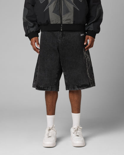 Goth Clique Jorts Black