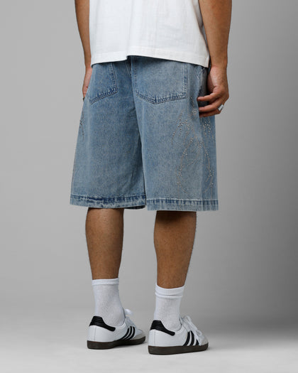 Goth Clique Jorts Blue Denim