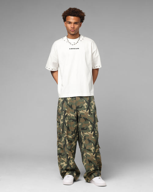 F-16 Balloon Cargo Pants Woodland Camo