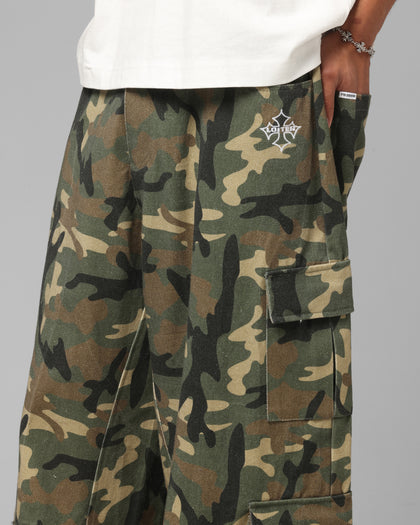 F-16 Balloon Cargo Pants Woodland Camo