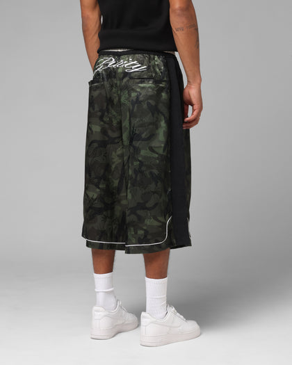 Fight Club 3 Quarter Shorts Woodland Camo