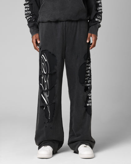 Destruction Sweatpants Black