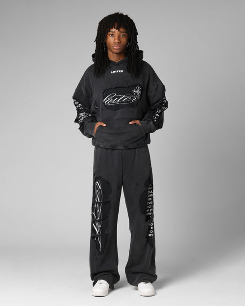 Destruction Sweatpants Black