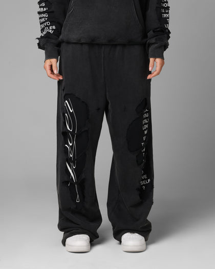 Destruction Sweatpants Black