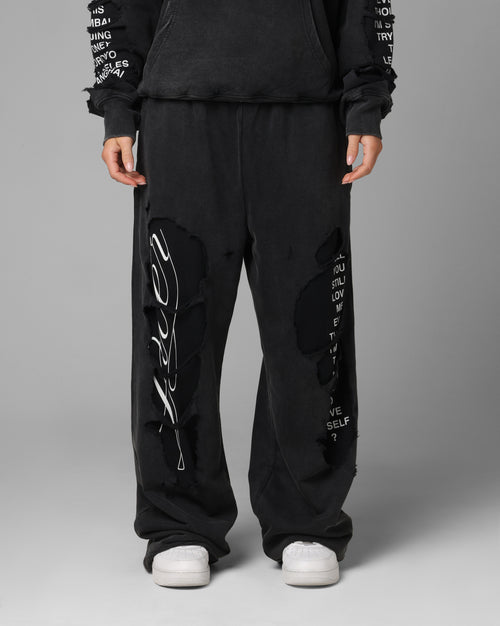 Destruction Sweatpants Black