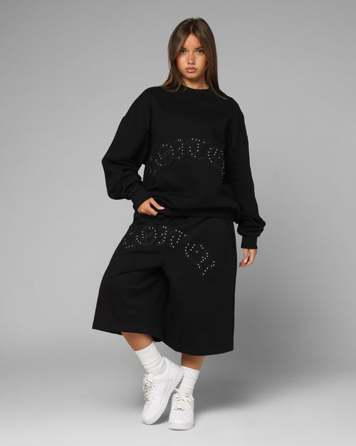 Destruct Sweat Shorts Black