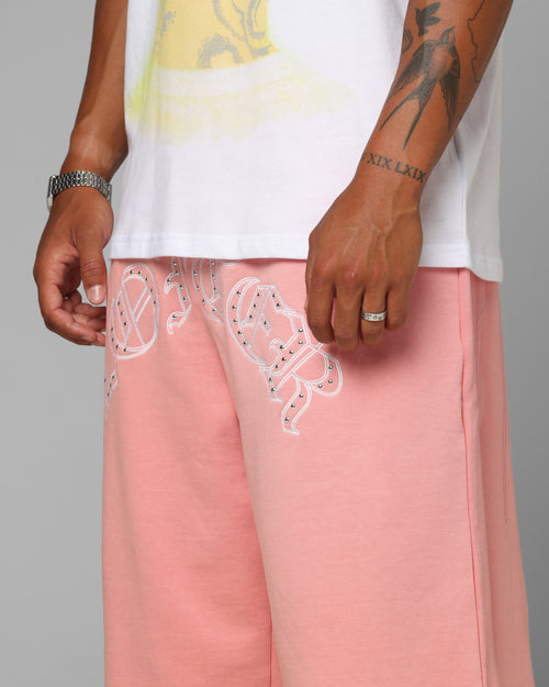 Destruct Sweat Shorts Pink