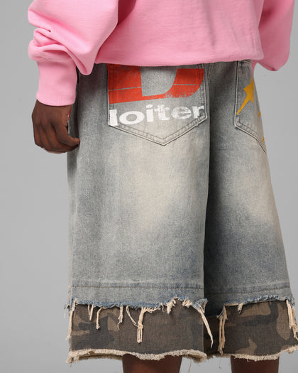 Oil Rig Denim Jorts Blue Wash