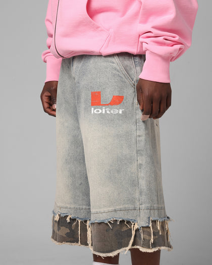 Oil Rig Denim Jorts Blue Wash