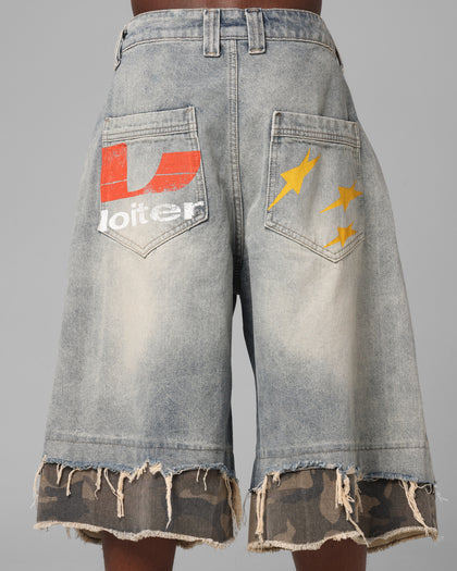 Oil Rig Denim Jorts Blue Wash