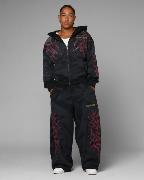 Loiter X Yu-Gi-Oh! Slifer Sky Dragon Sweatpants Black Wash