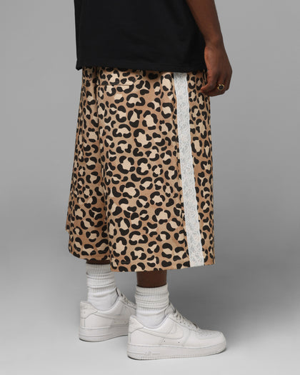 Lace Jorts Leopard