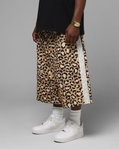 Lace Jorts Leopard