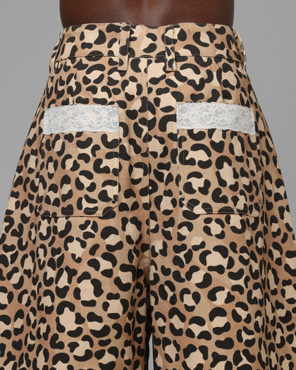 Lace Jorts Leopard