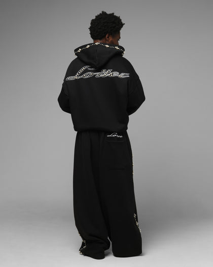 Loiter Pearl Zip Hoodie Black