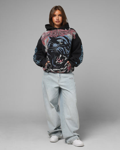 Loiter Panther Airbrush Hoodie Black