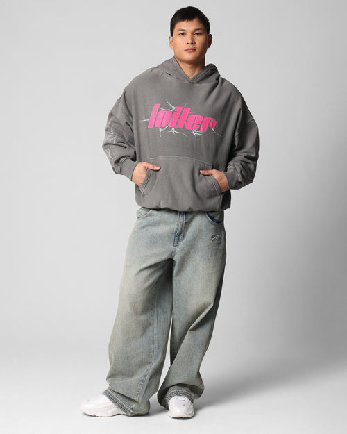 Loiter Neo Hoodie Washed Charcoal