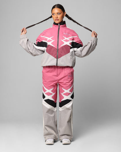 Loiter Hybrid Trackpants Pink/Grey