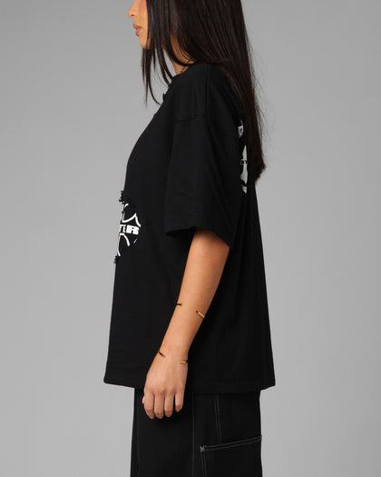 Loiter Destruction T-Shirt Black Wash
