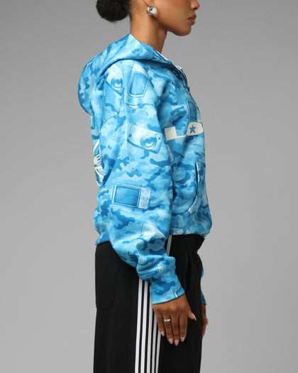 Loiter Digi Camo Zip Hoodie Blue Camo